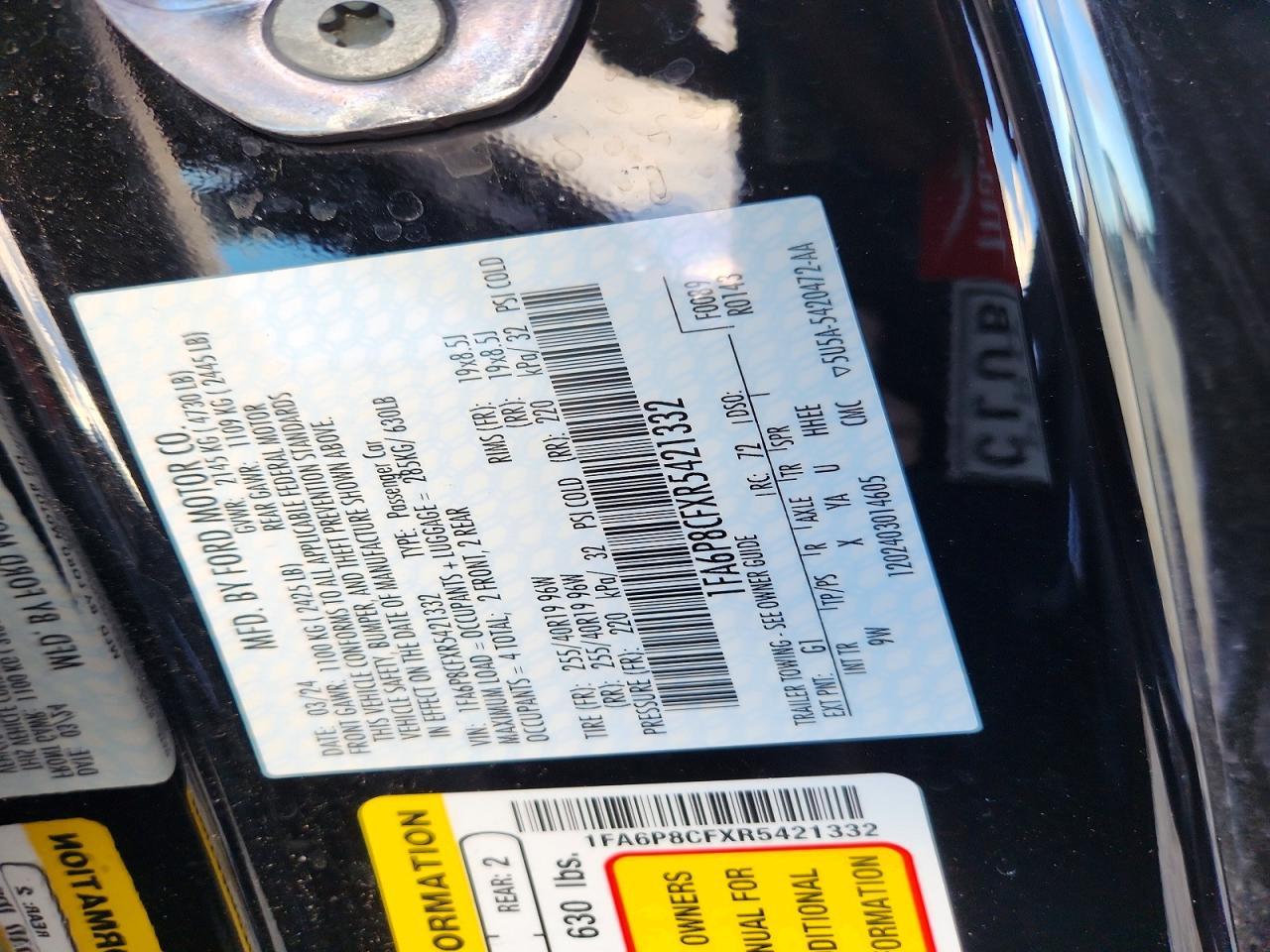 2024 Ford Mustang Gt - zdjęcie 12