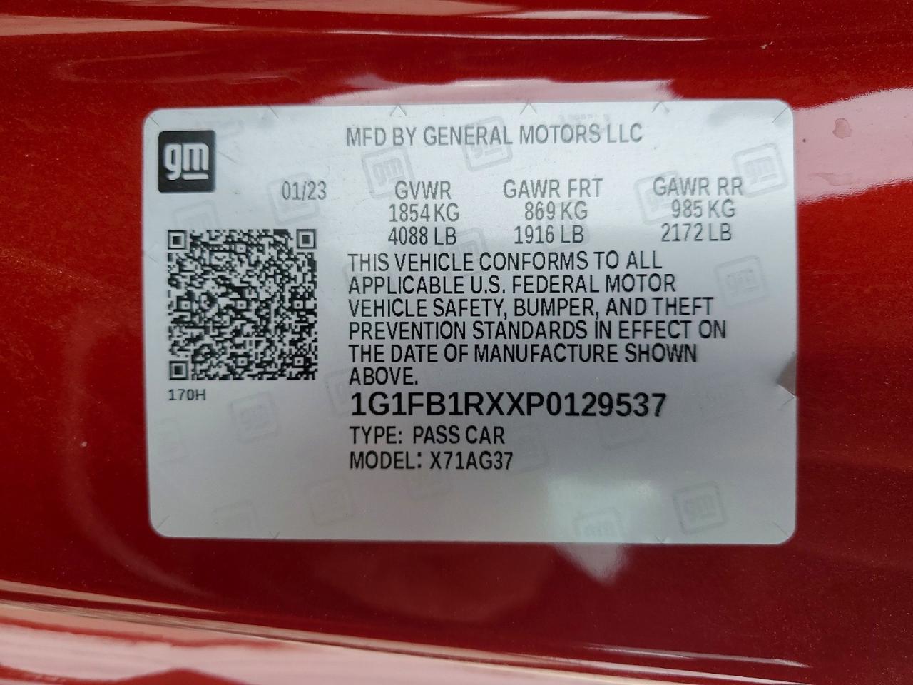 2023 Chevrolet Camaro Ls - zdjęcie 12