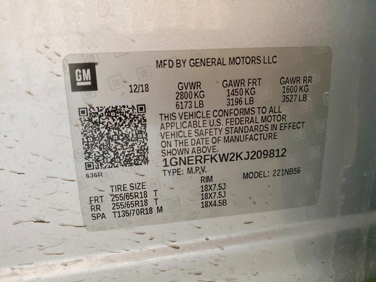 2019 Chevrolet Traverse Ls - zdjęcie 13