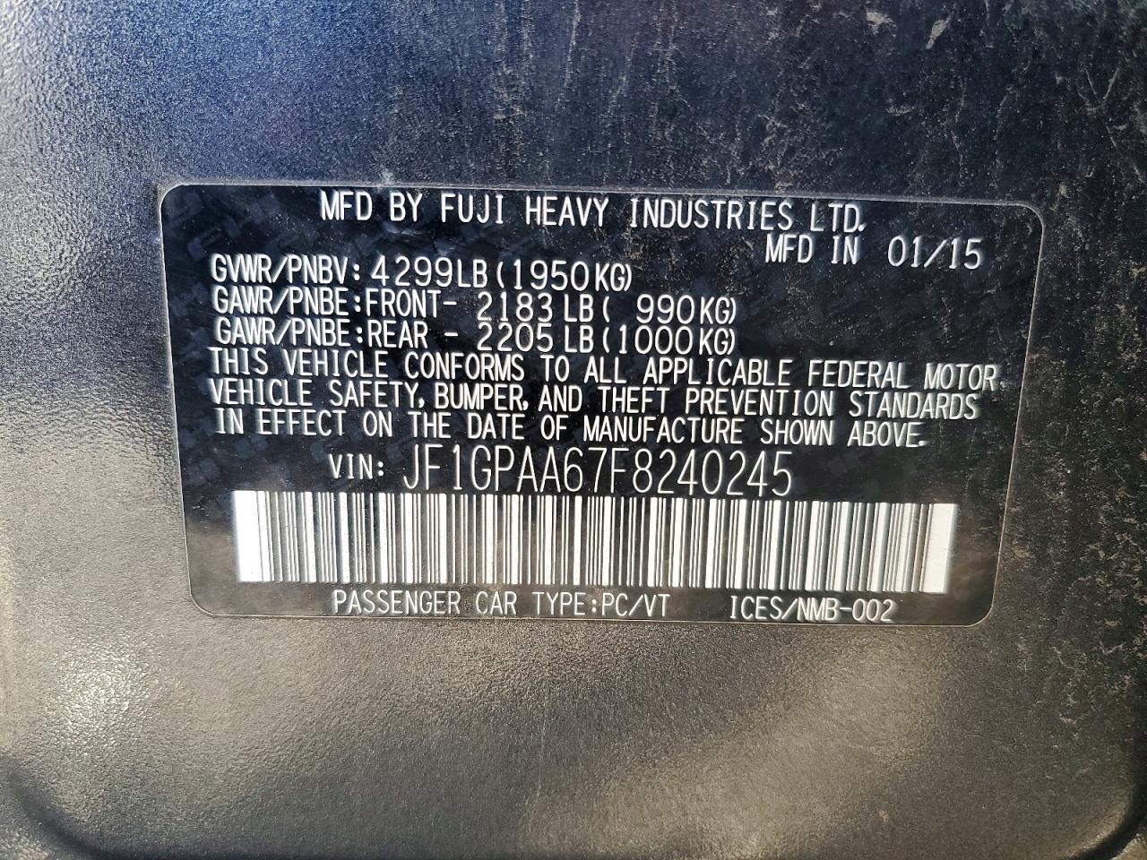 2015 Subaru Impreza - zdjęcie 13