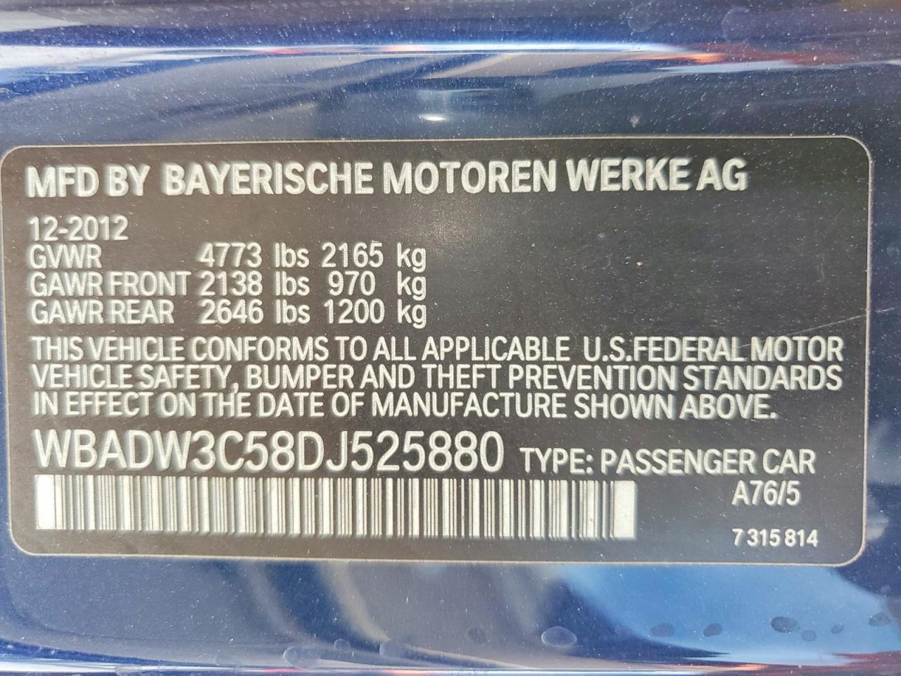2013 BMW 328 I - zdjęcie 12