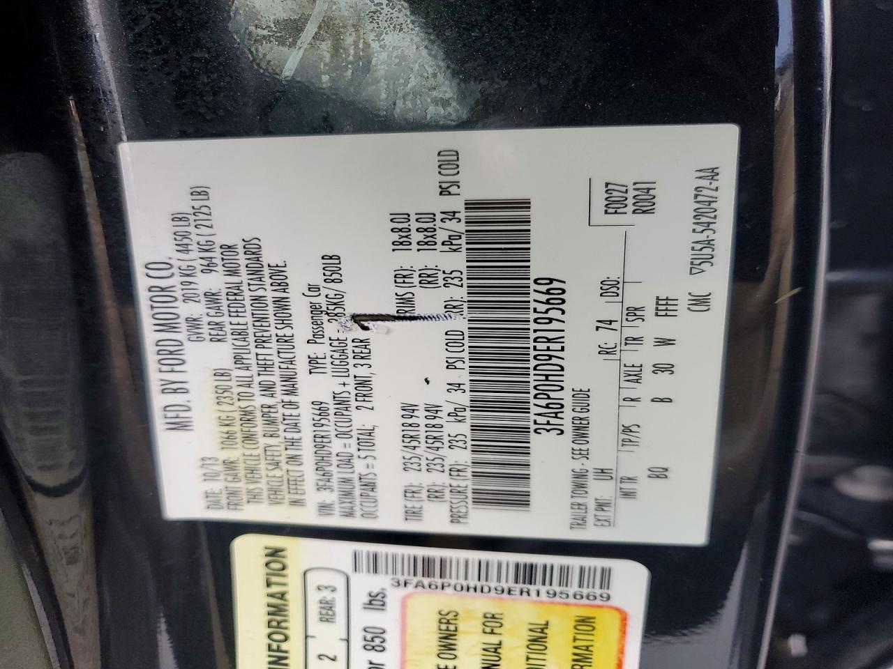 2014 Ford Fusion Se - zdjęcie 12