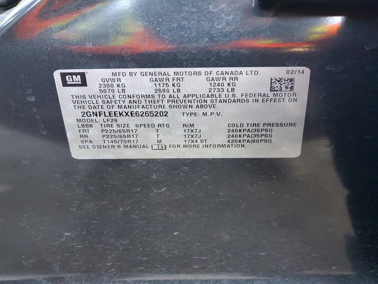 2014 Chevrolet Equinox Ls - zdjęcie 12