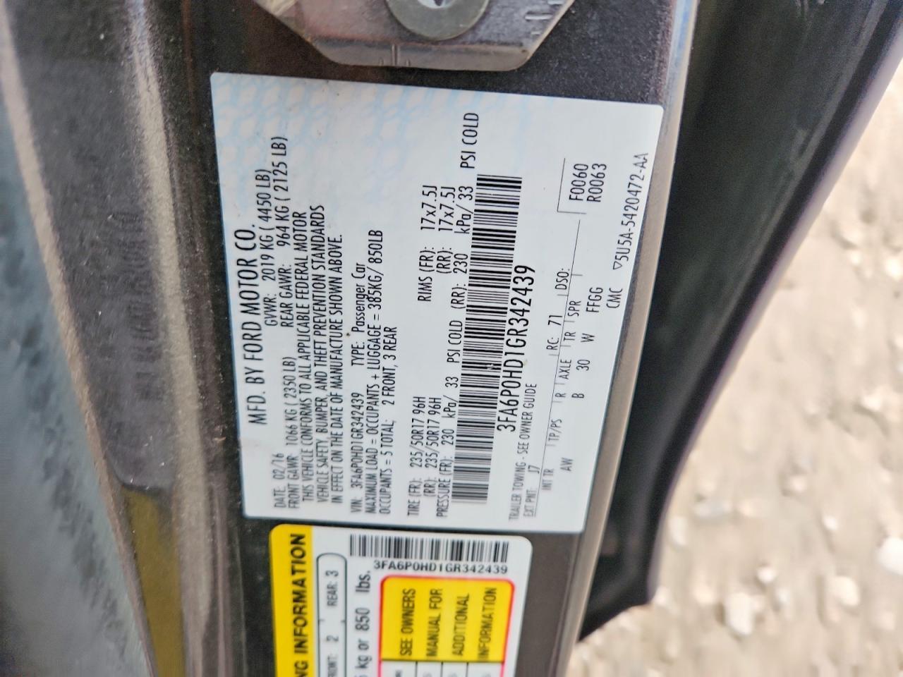 2016 Ford Fusion Se - zdjęcie 12