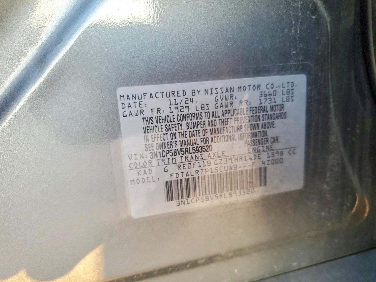 2024 Nissan Kicks S - zdjęcie 13