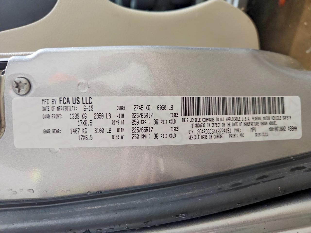 2019 Dodge Grand Caravan Sxt - zdjęcie 14