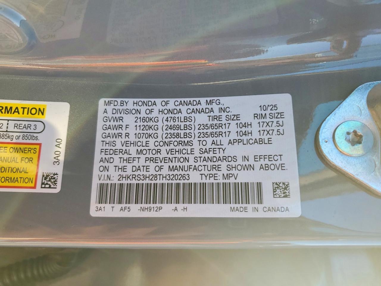 2026 Honda Cr-V Lx - zdjęcie 14