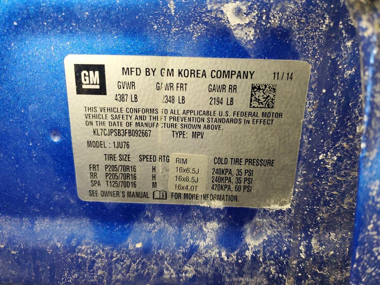 2015 Chevrolet Trax 1Ls - zdjęcie 14