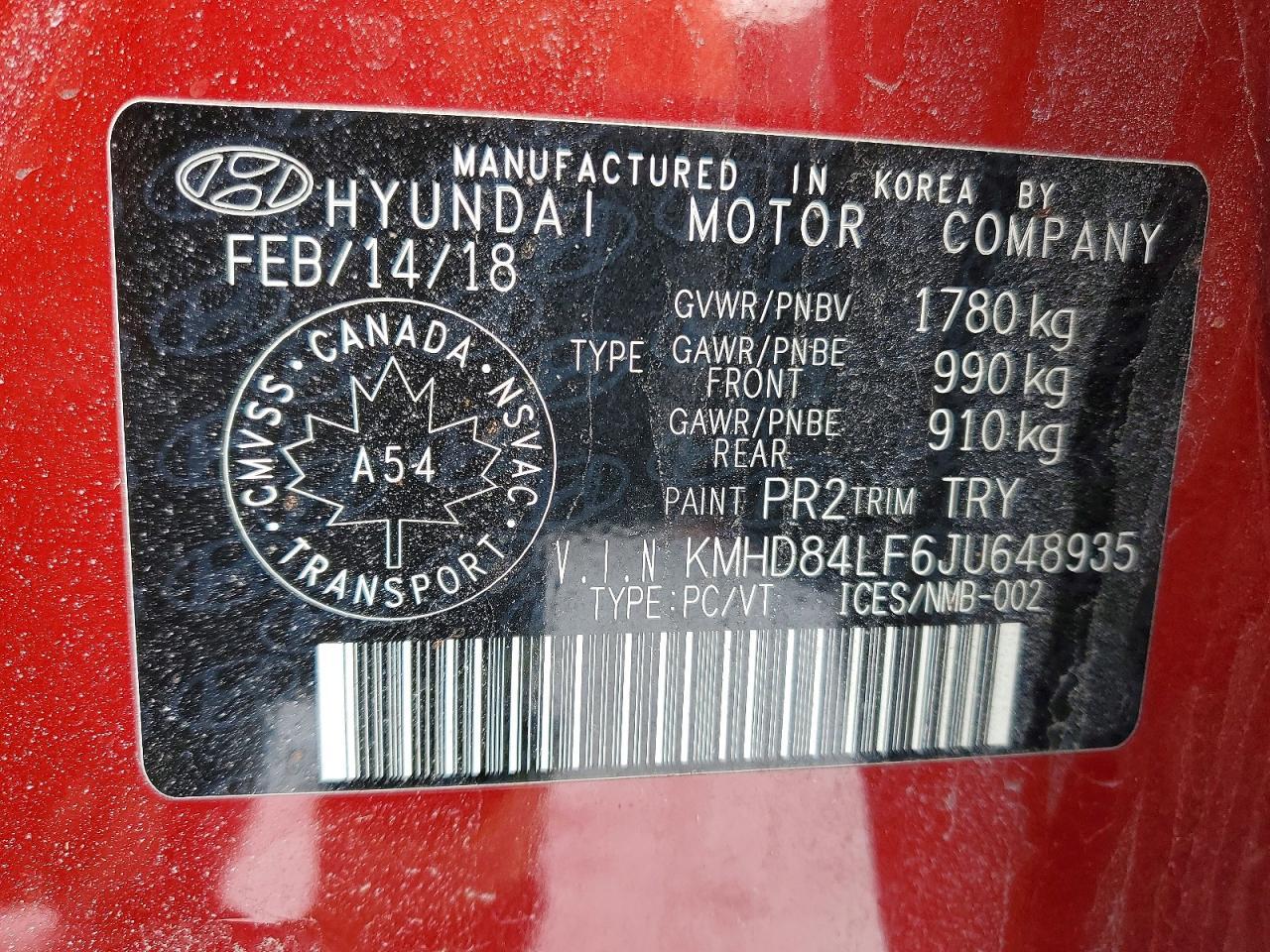 2018 Hyundai Elantra Sel - zdjęcie 12