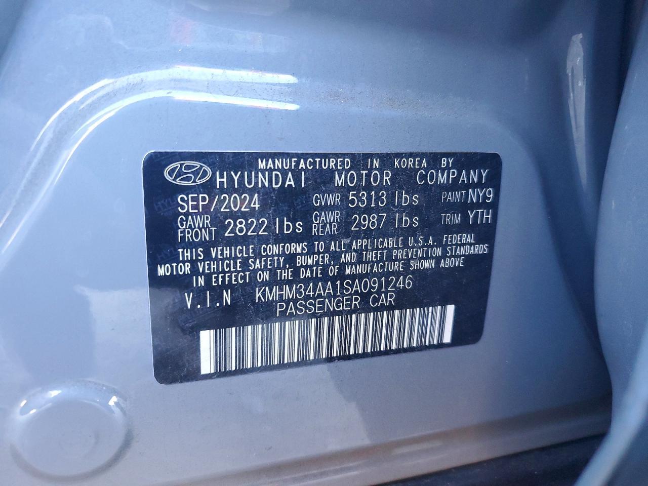 2025 Hyundai Ioniq 6 Sel - zdjęcie 12