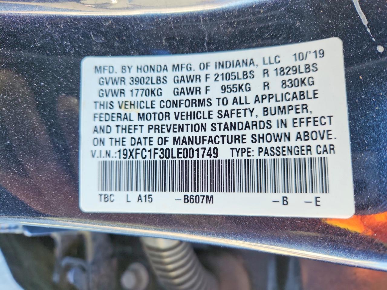 2020 Honda Civic Ex - zdjęcie 12