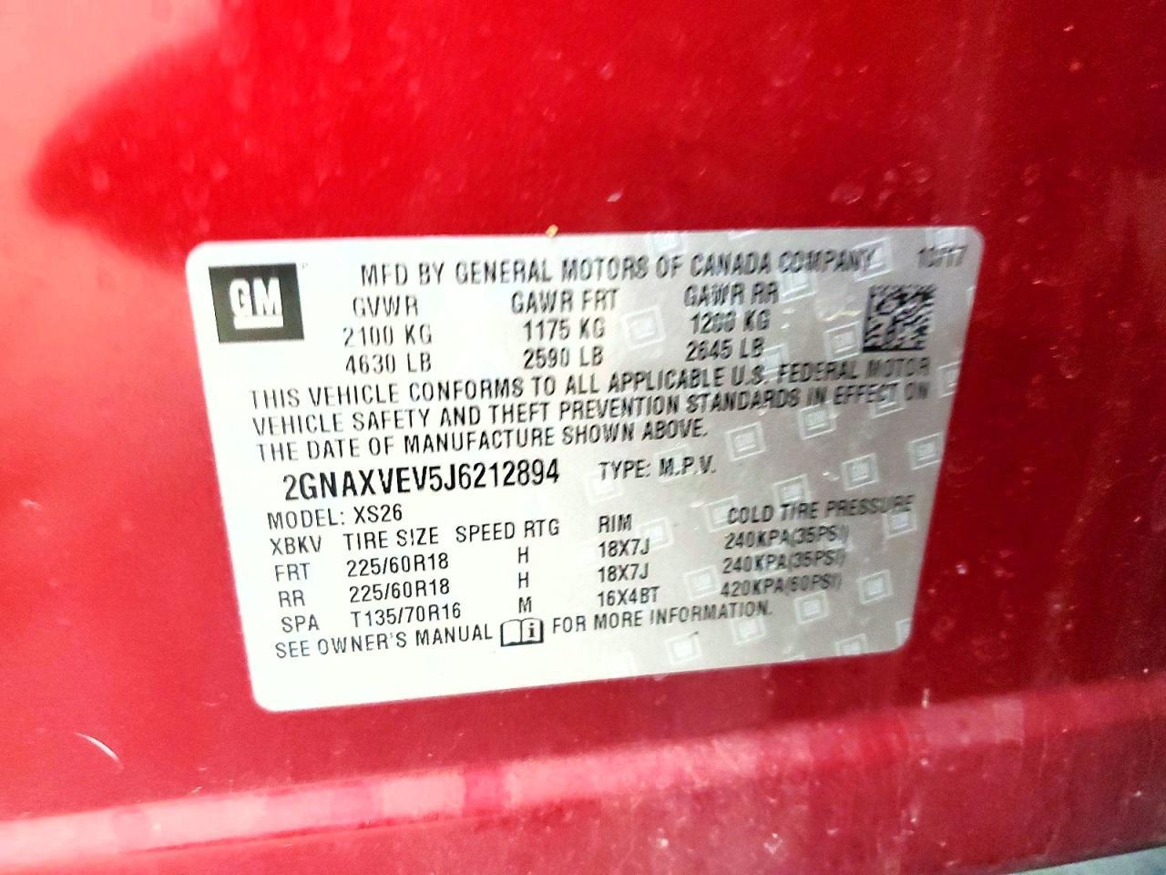 2018 Chevrolet Equinox Premier - zdjęcie 13