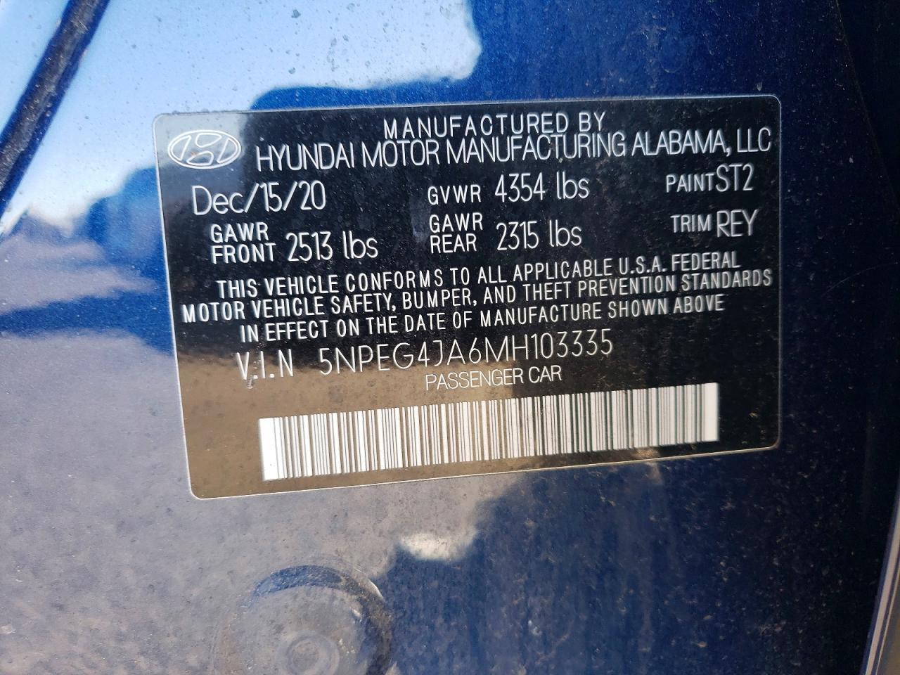 2021 Hyundai Sonata Se - zdjęcie 12