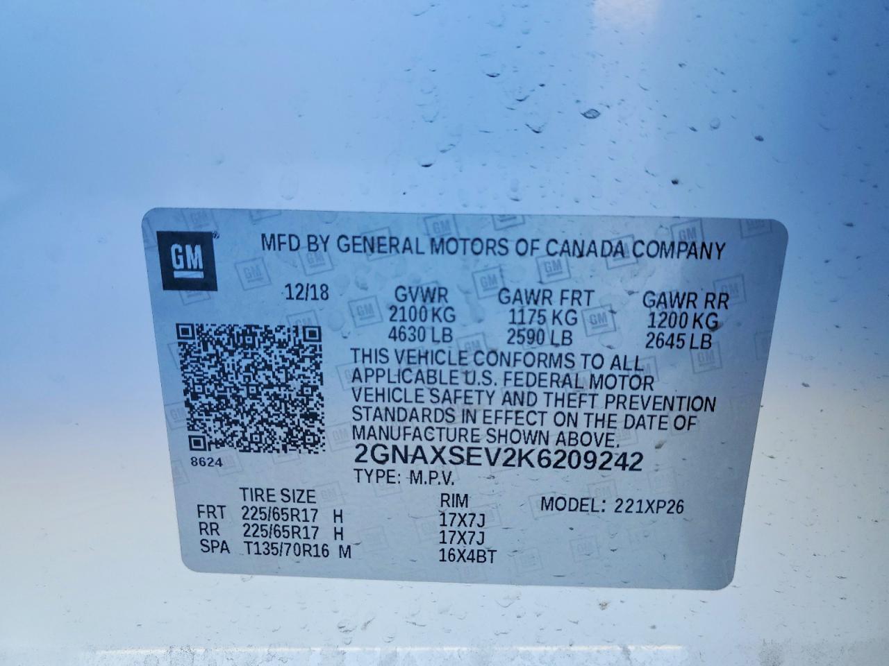 2019 Chevrolet Equinox Ls - zdjęcie 13