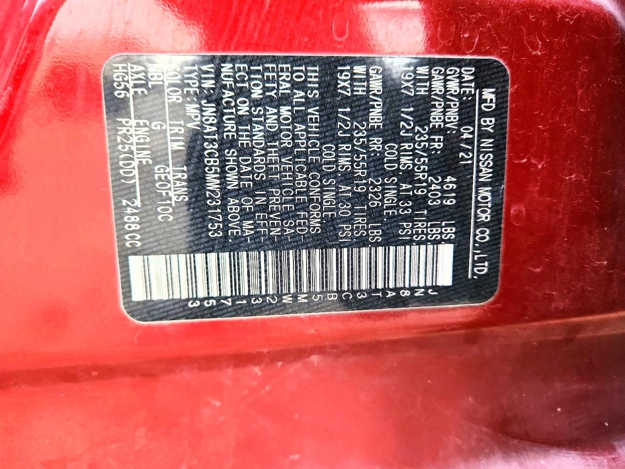 2021 Nissan Rogue Sl - zdjęcie 13