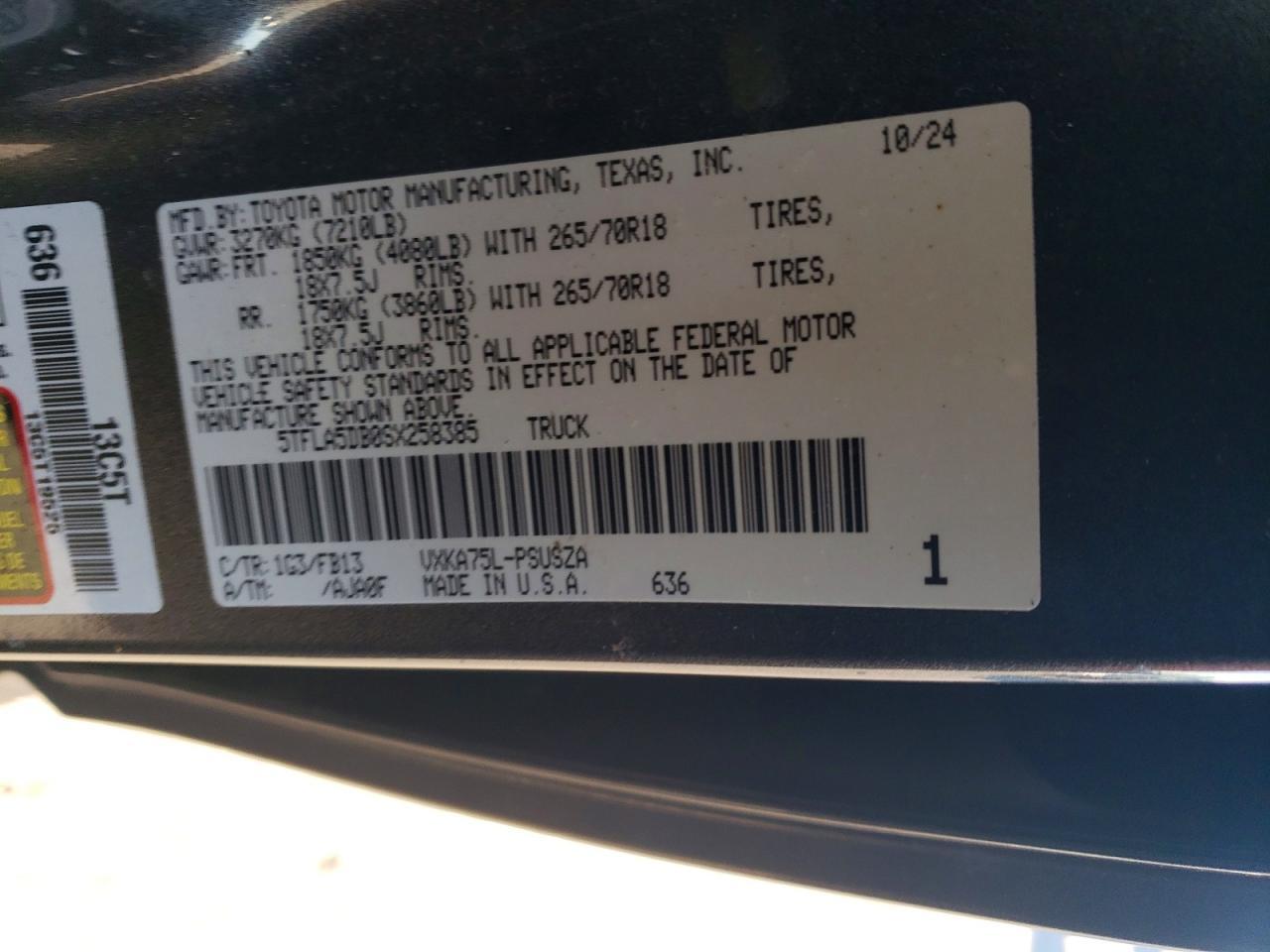 2025 Toyota Tundra Crewmax Sr - zdjęcie 12