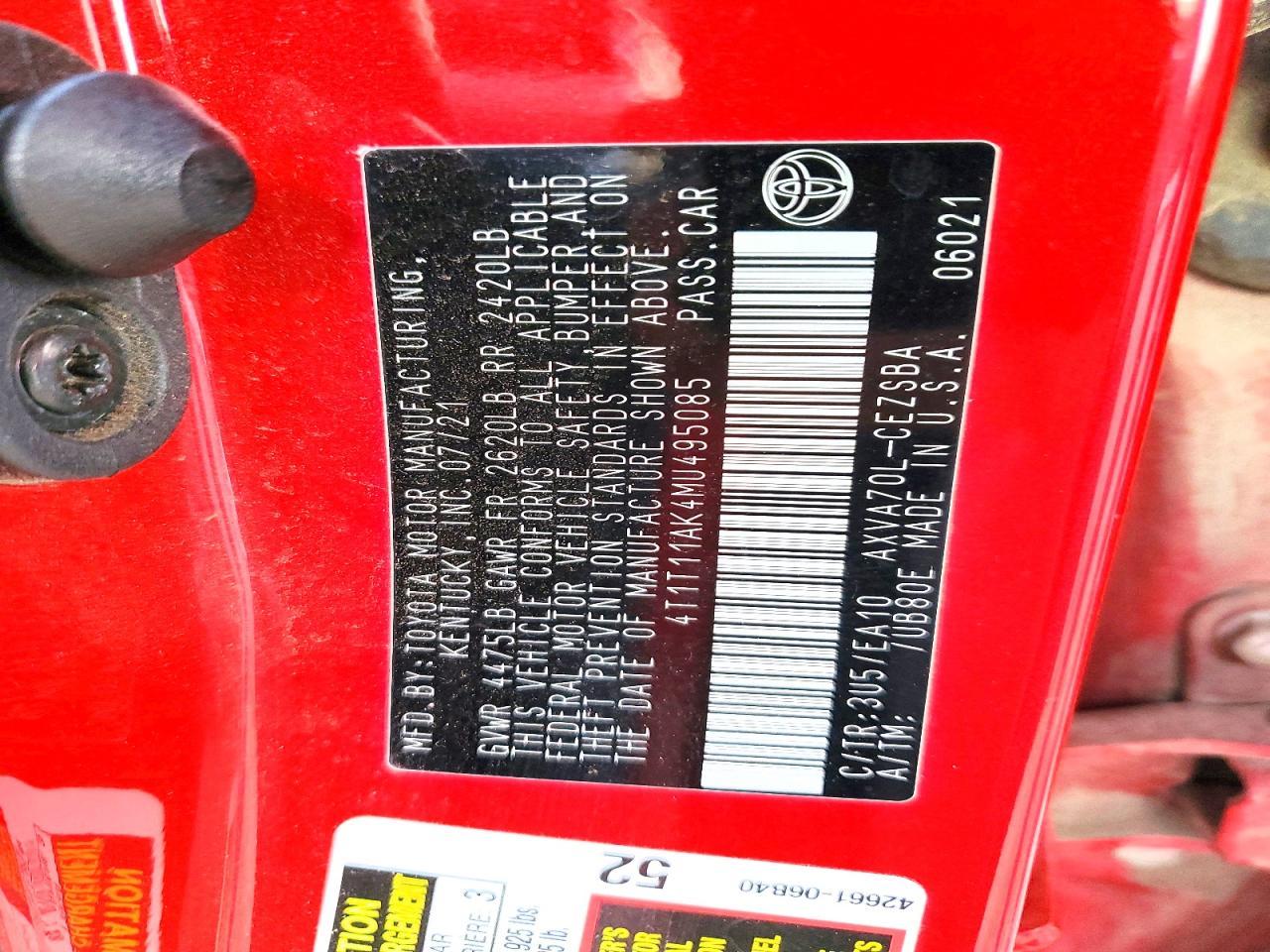 2021 Toyota Camry Se - zdjęcie 12