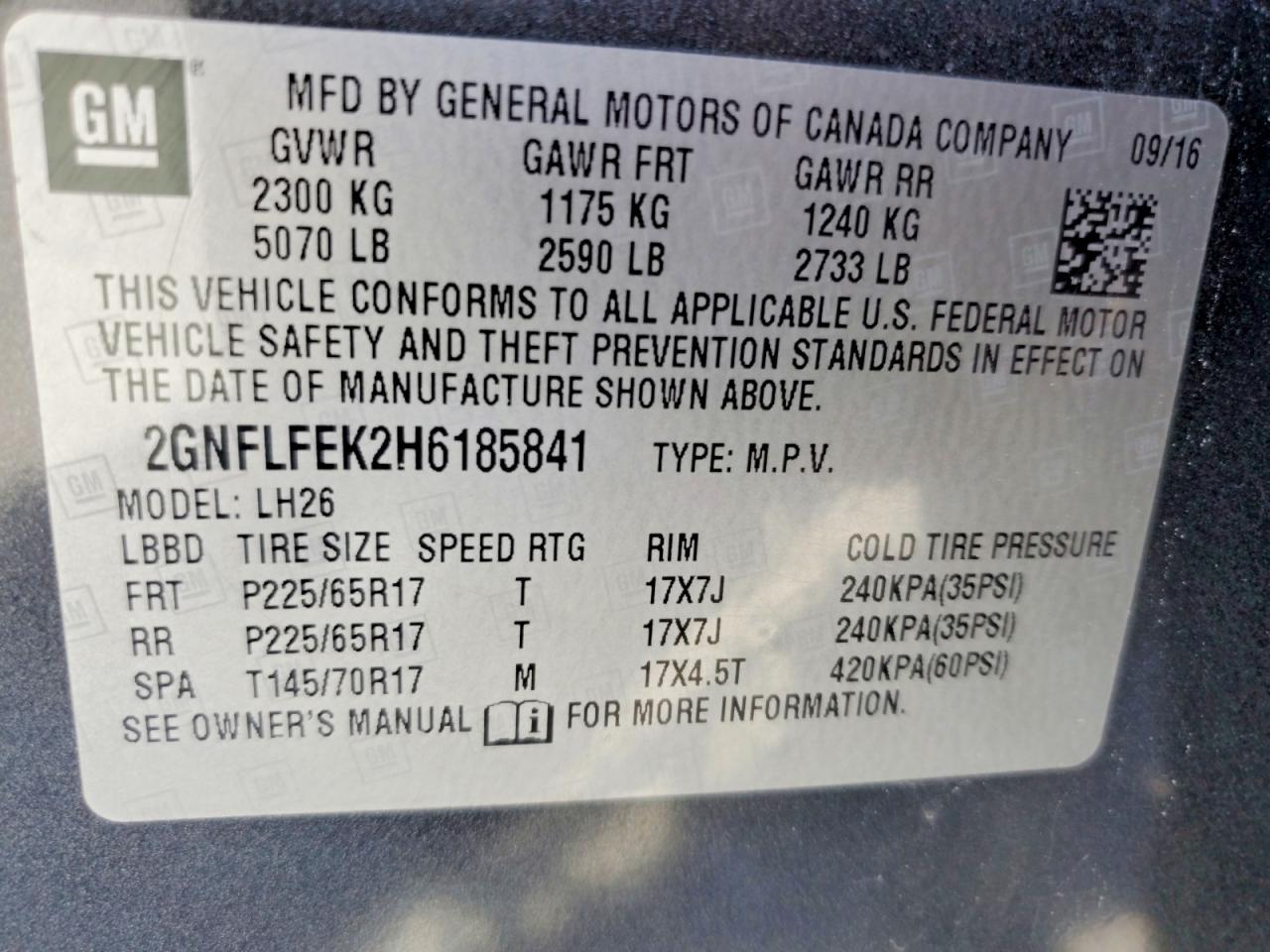 2017 Chevrolet Equinox Lt - zdjęcie 13