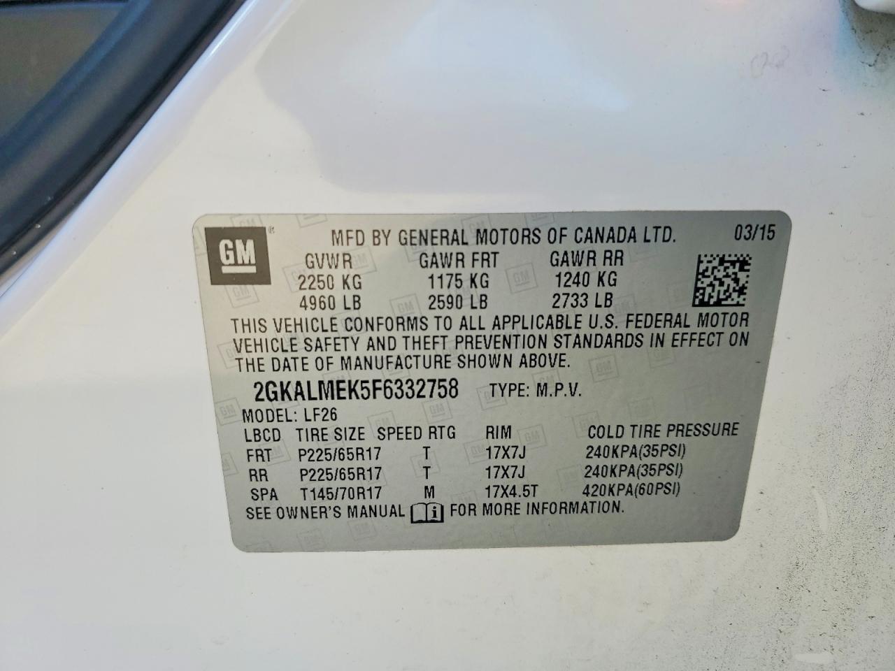 2015 GMC Terrain Sle - zdjęcie 12