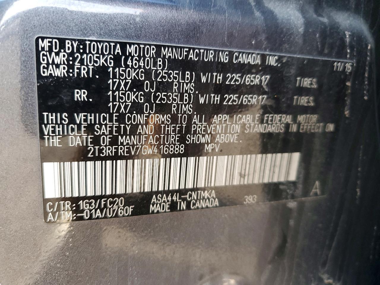 2016 Toyota Rav4 Xle - zdjęcie 13