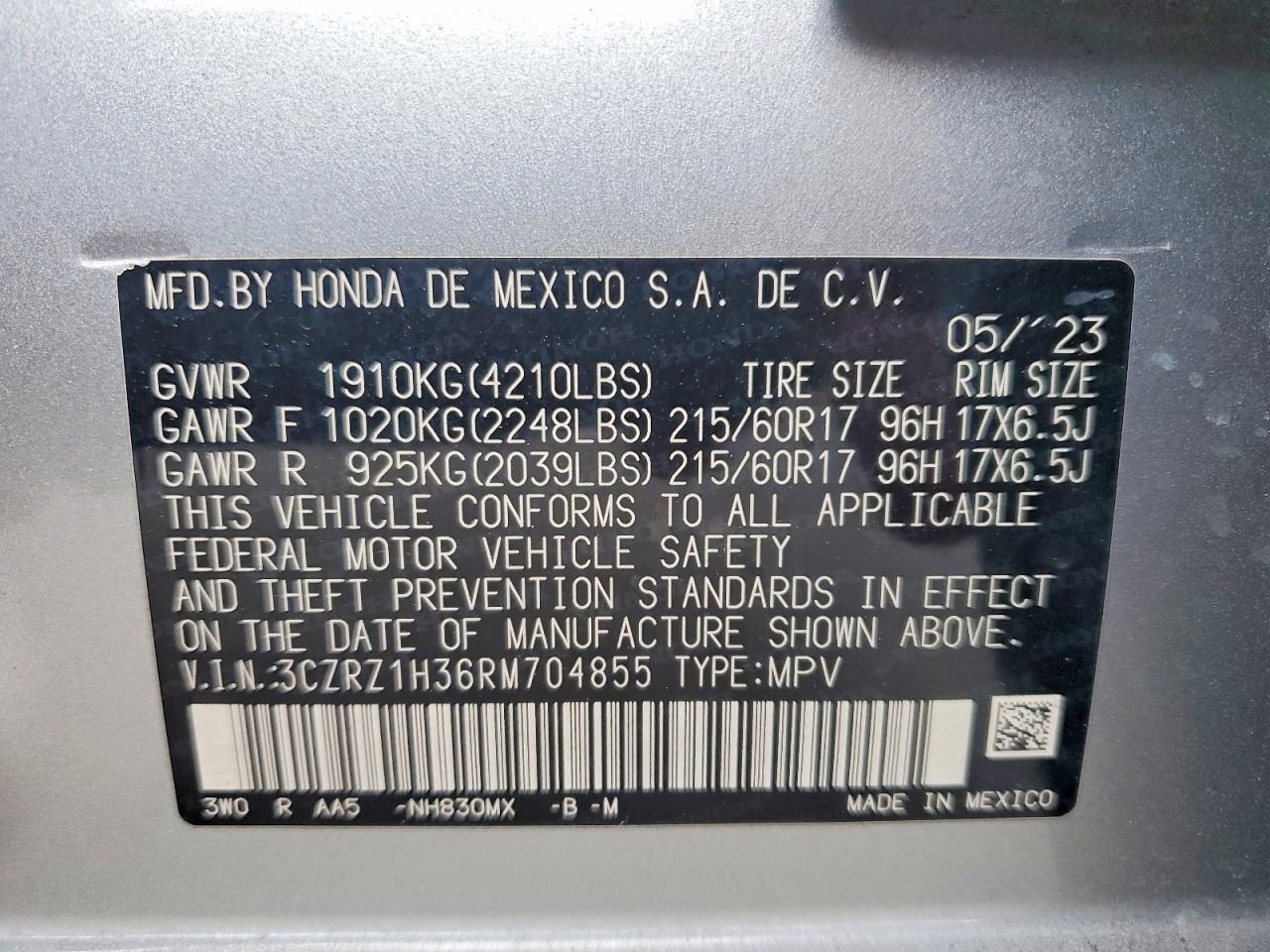 2024 Honda Hr-V Lx - zdjęcie 13