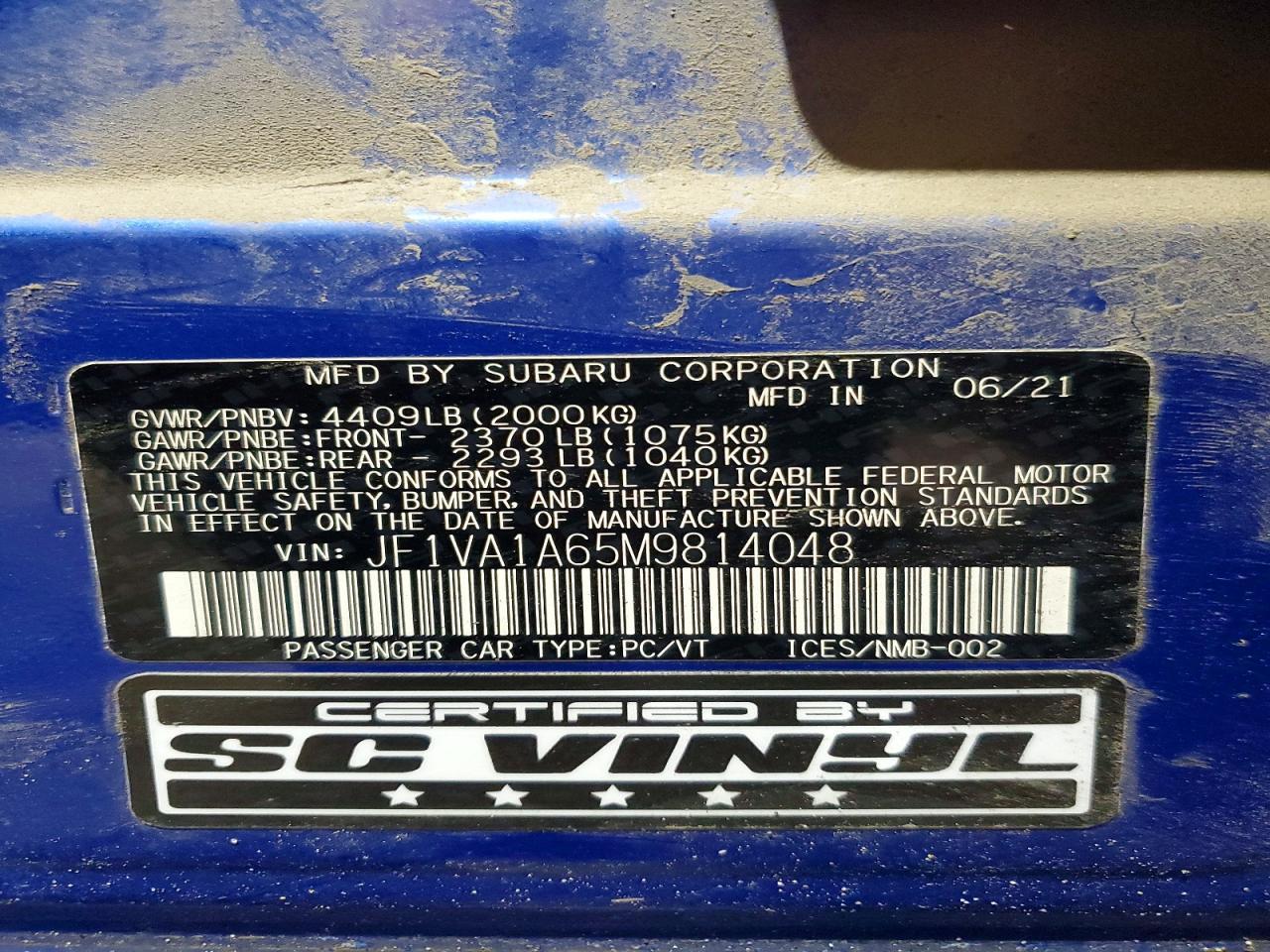 2021 Subaru Wrx - zdjęcie 13