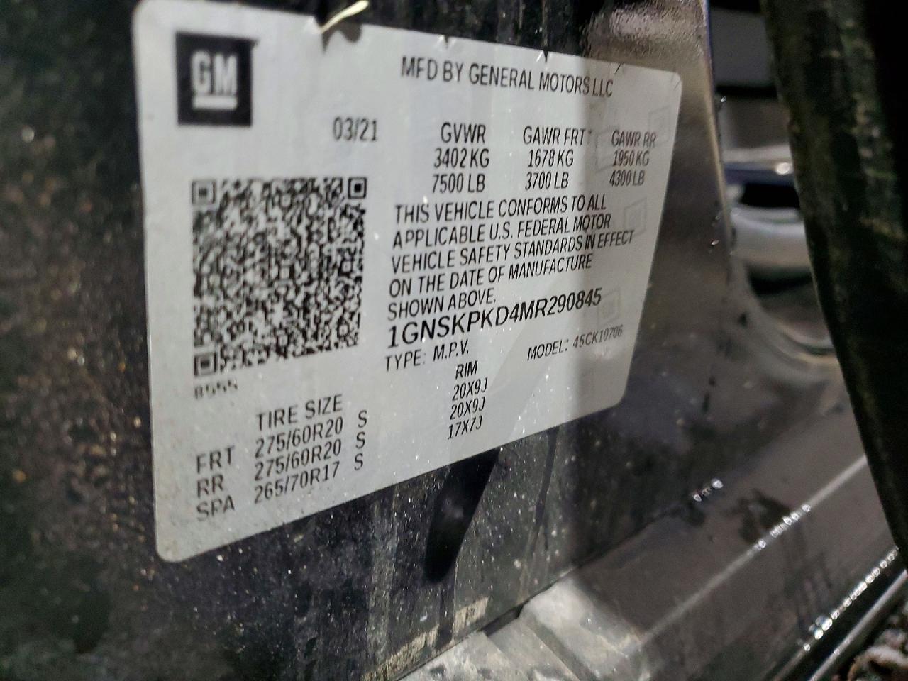 2021 Chevrolet Tahoe K1500 Z71 - zdjęcie 14