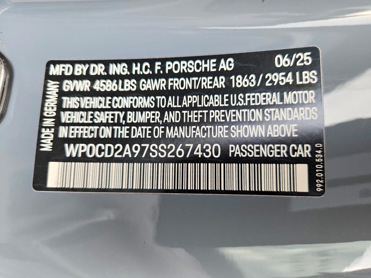 2025 Porsche 911 Turbo - zdjęcie 13