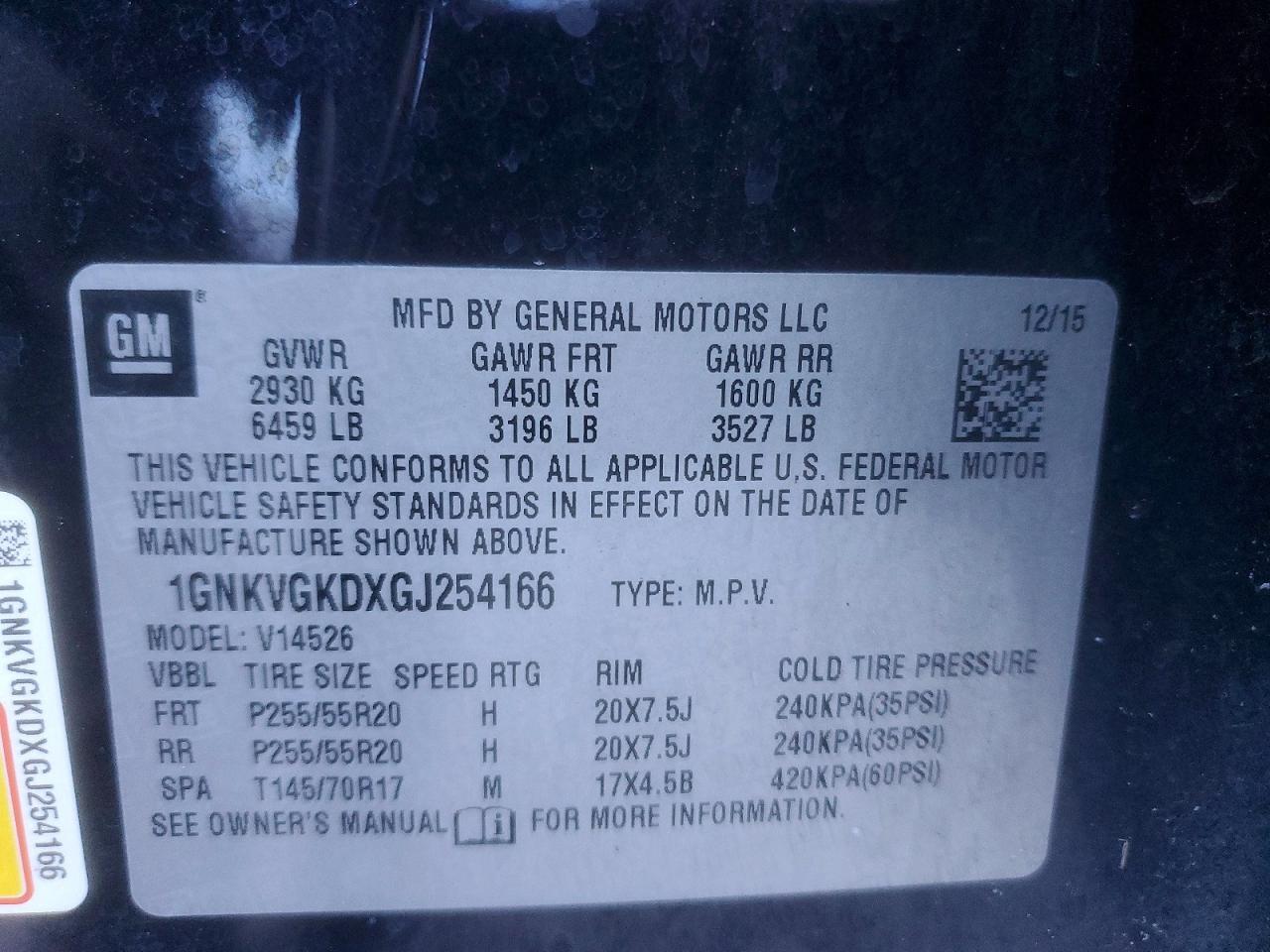 2016 Chevrolet Traverse Lt - zdjęcie 14