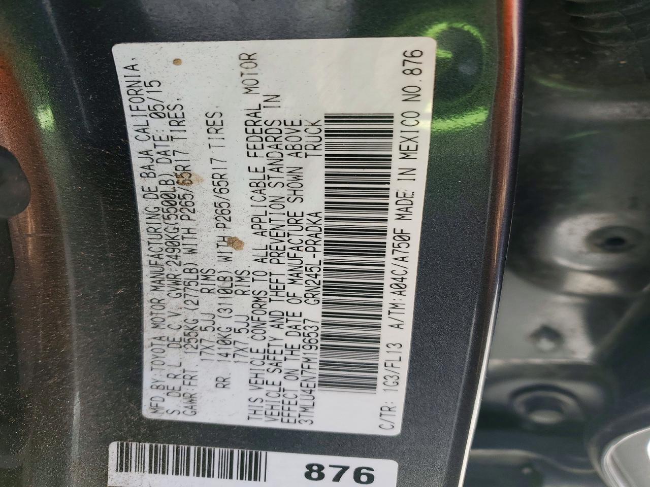 2015 Toyota Tacoma Double Cab - zdjęcie 12