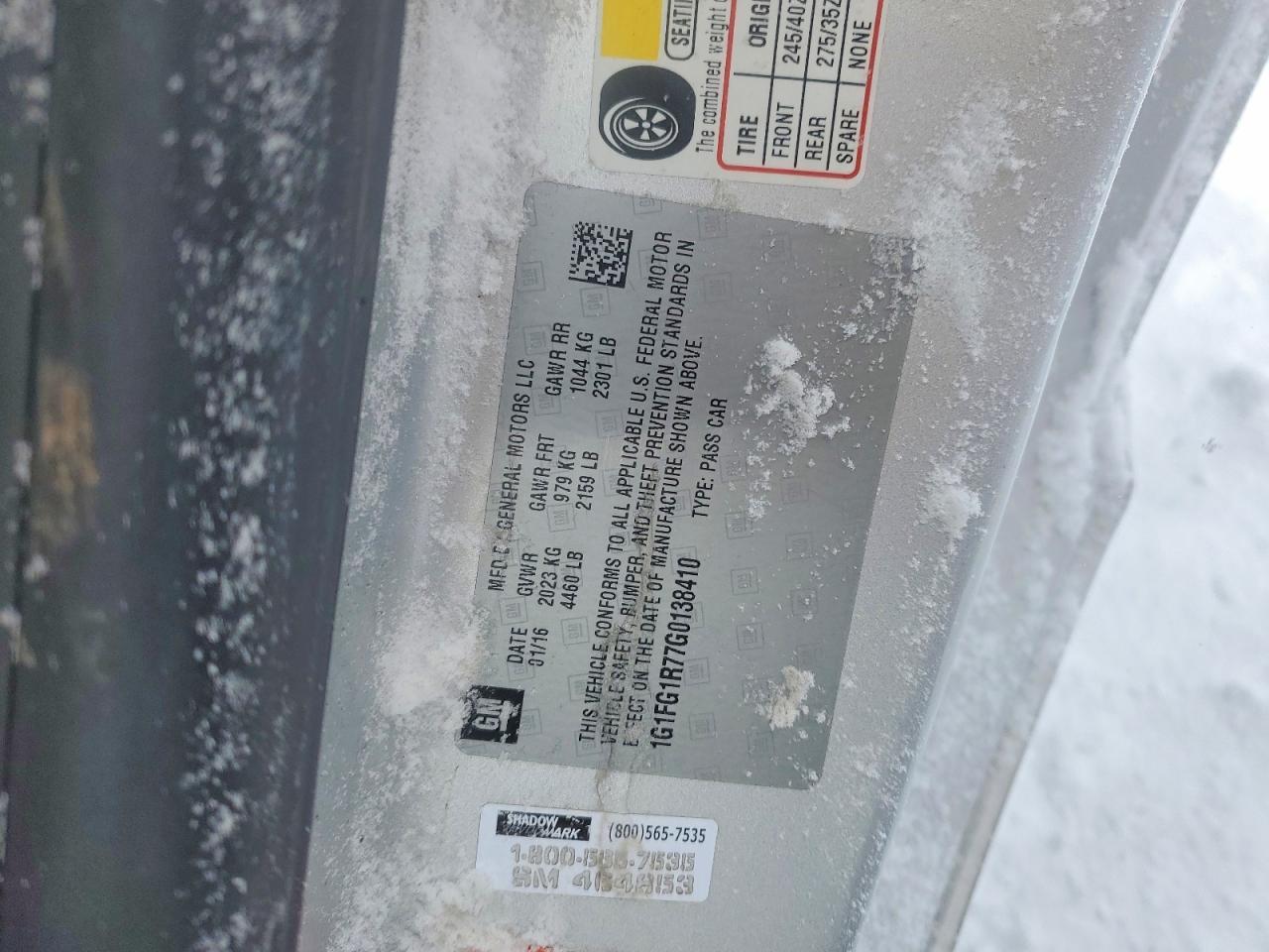 2016 Chevrolet Camaro Ss - zdjęcie 12