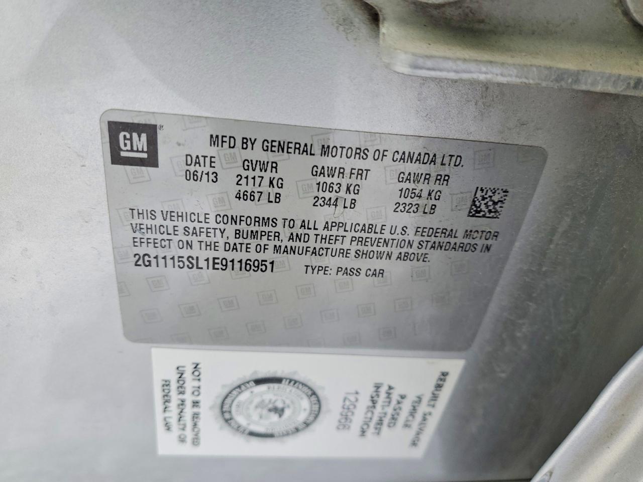 2014 Chevrolet Impala Lt - zdjęcie 12