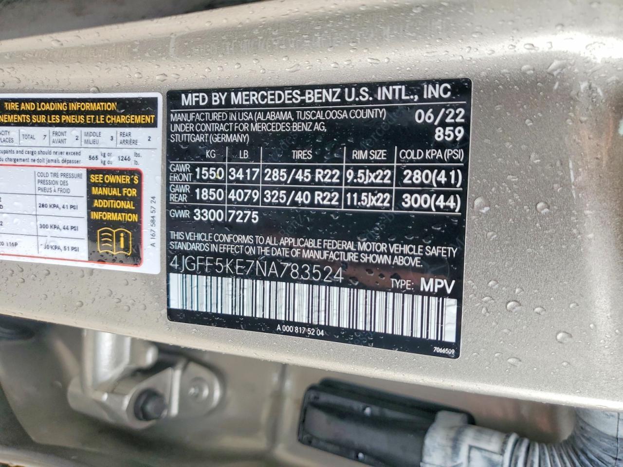 2022 Mercedes-Benz Gls 450 4Matic - zdjęcie 13