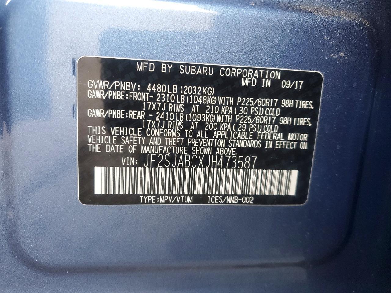 2018 Subaru Forester 2.5I - zdjęcie 13