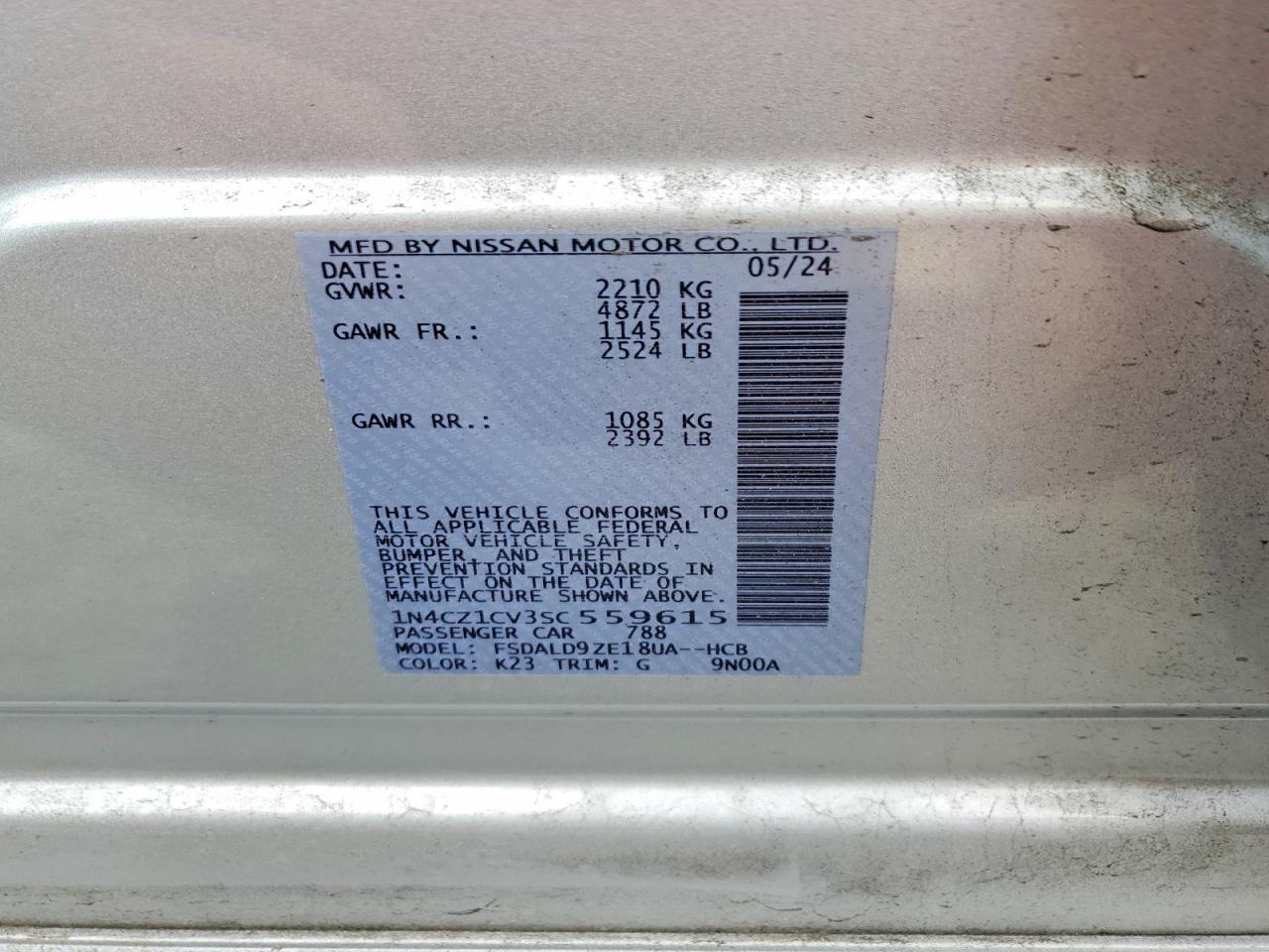 2025 Nissan Leaf Sv Plus - zdjęcie 12