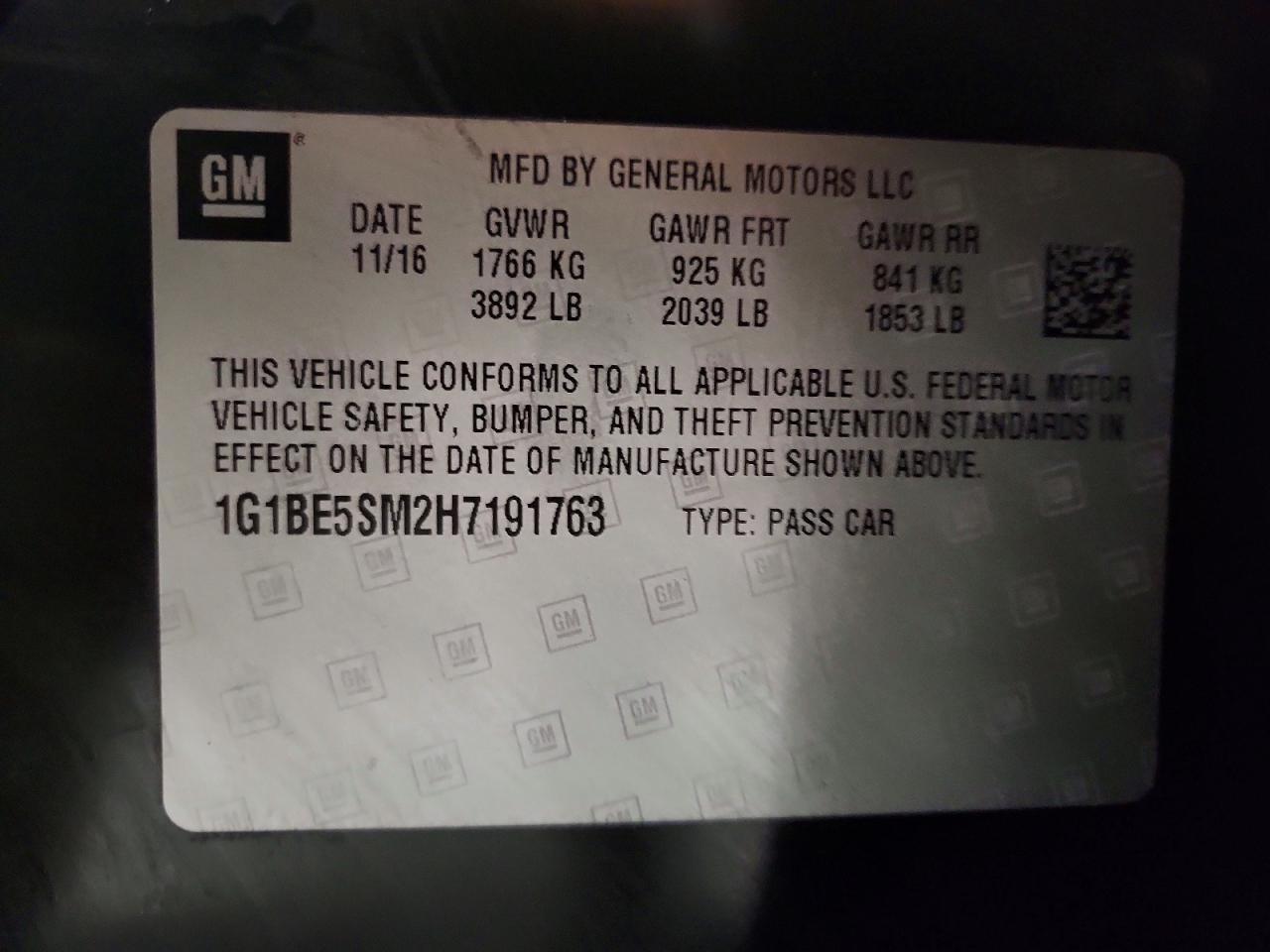 2017 Chevrolet Cruze Lt - zdjęcie 12