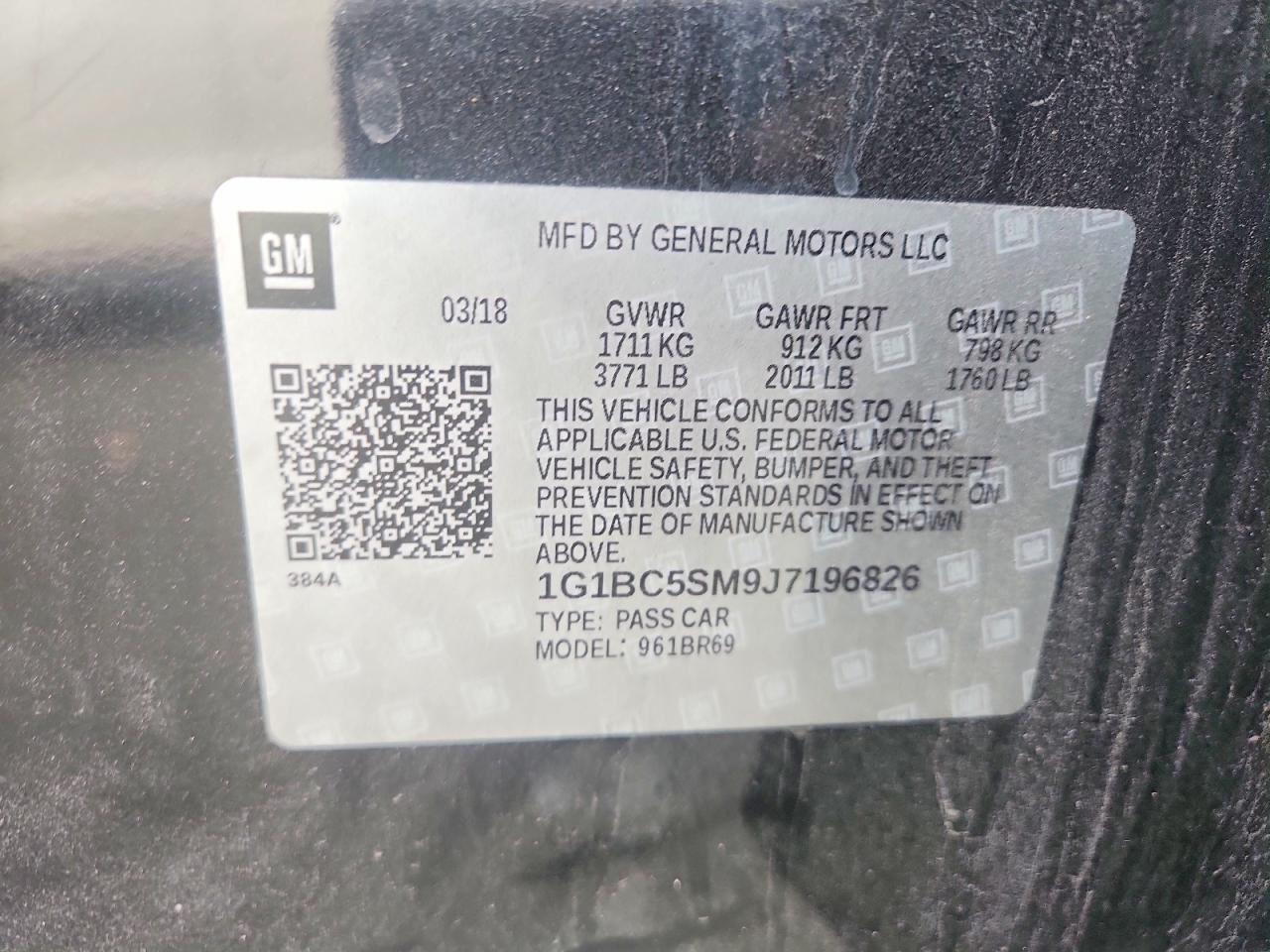 2018 Chevrolet Cruze Ls - zdjęcie 13