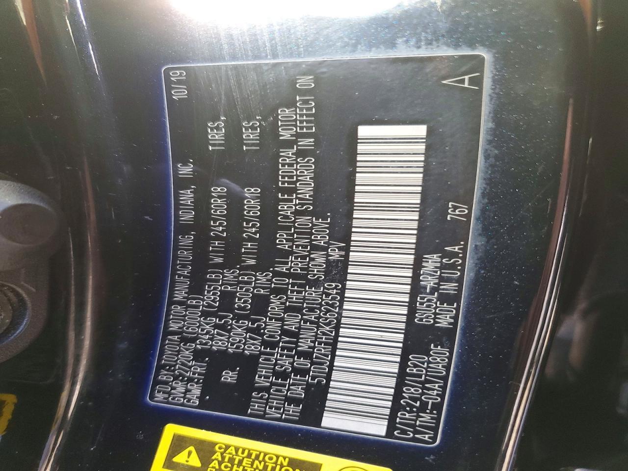 2019 Toyota Highlander Se - zdjęcie 13