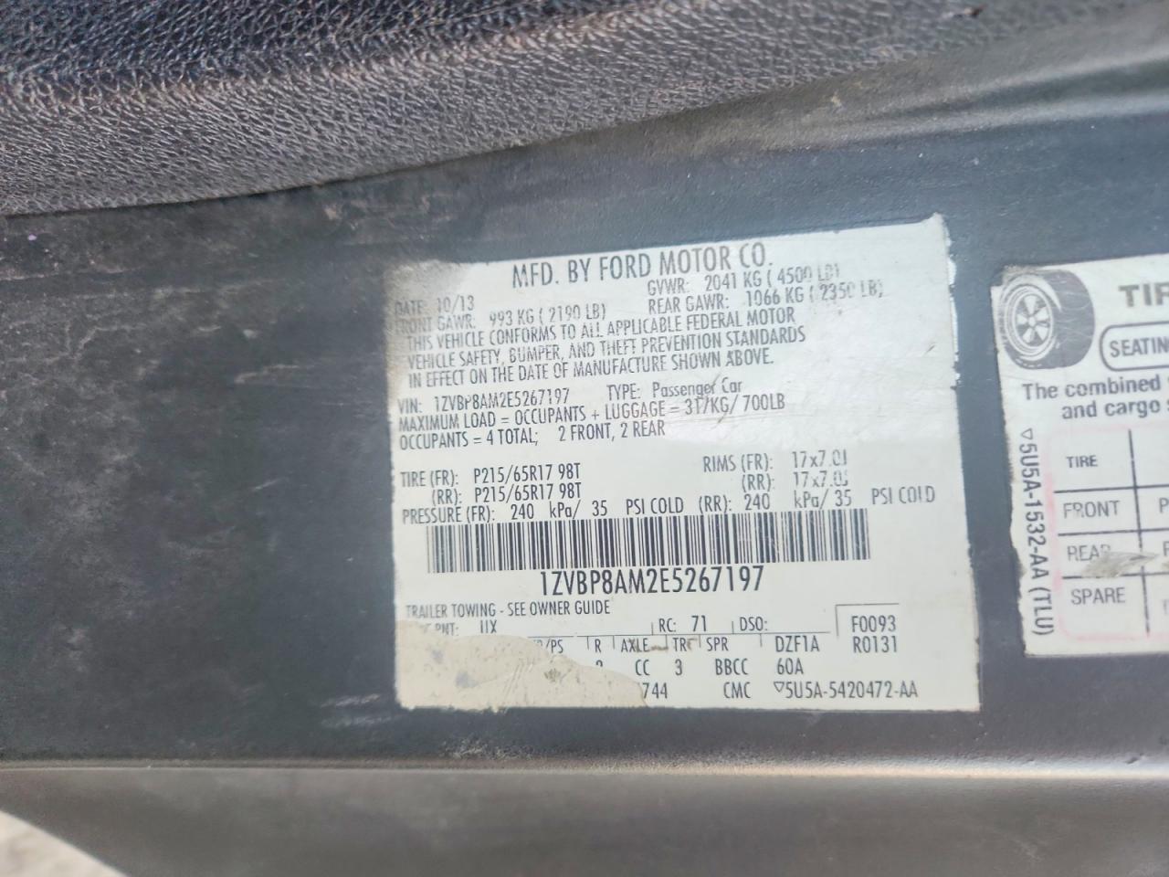 2014 Ford Mustang - zdjęcie 12