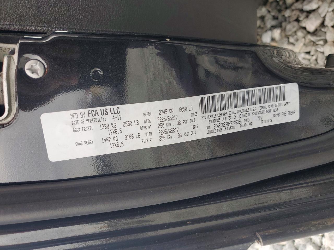 2017 Dodge Grand Caravan Gt - zdjęcie 13