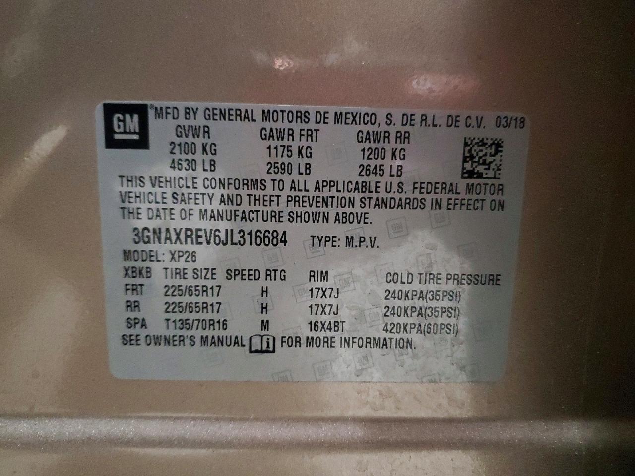 2018 Chevrolet Equinox Ls - zdjęcie 13