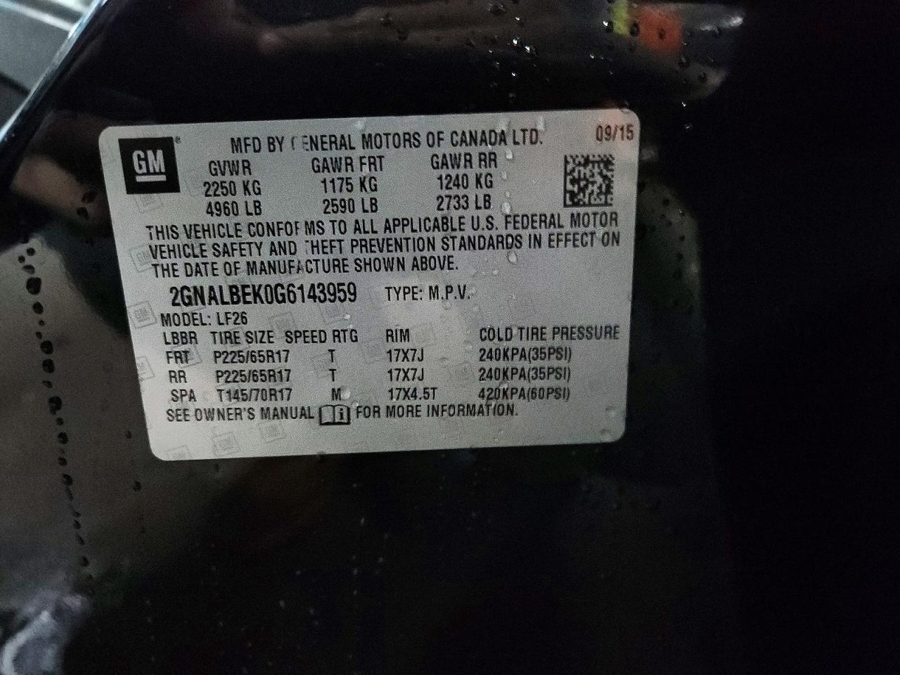 2016 Chevrolet Equinox Ls - zdjęcie 13