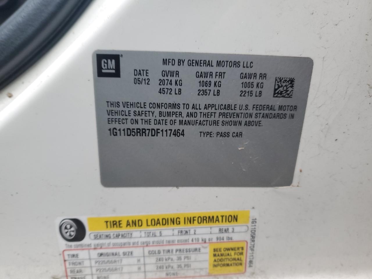 2013 Chevrolet Malibu 1Lt - zdjęcie 12
