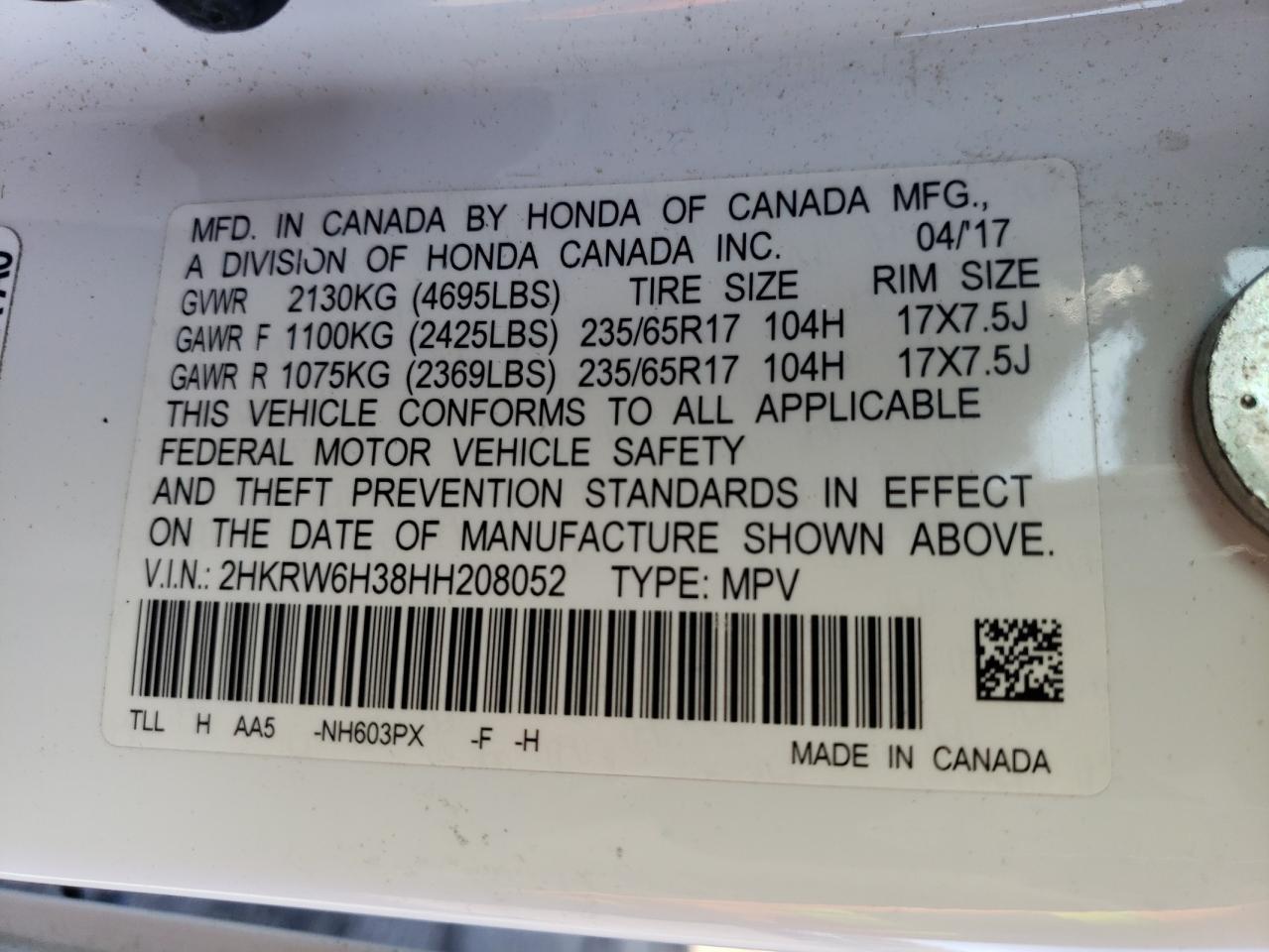 2017 Honda Cr-V Lx - zdjęcie 25