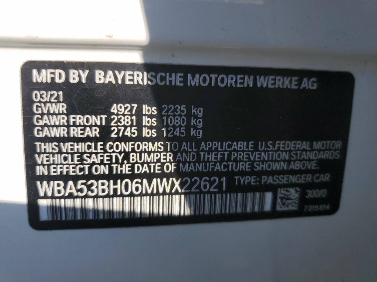 2021 BMW 530 I - zdjęcie 13
