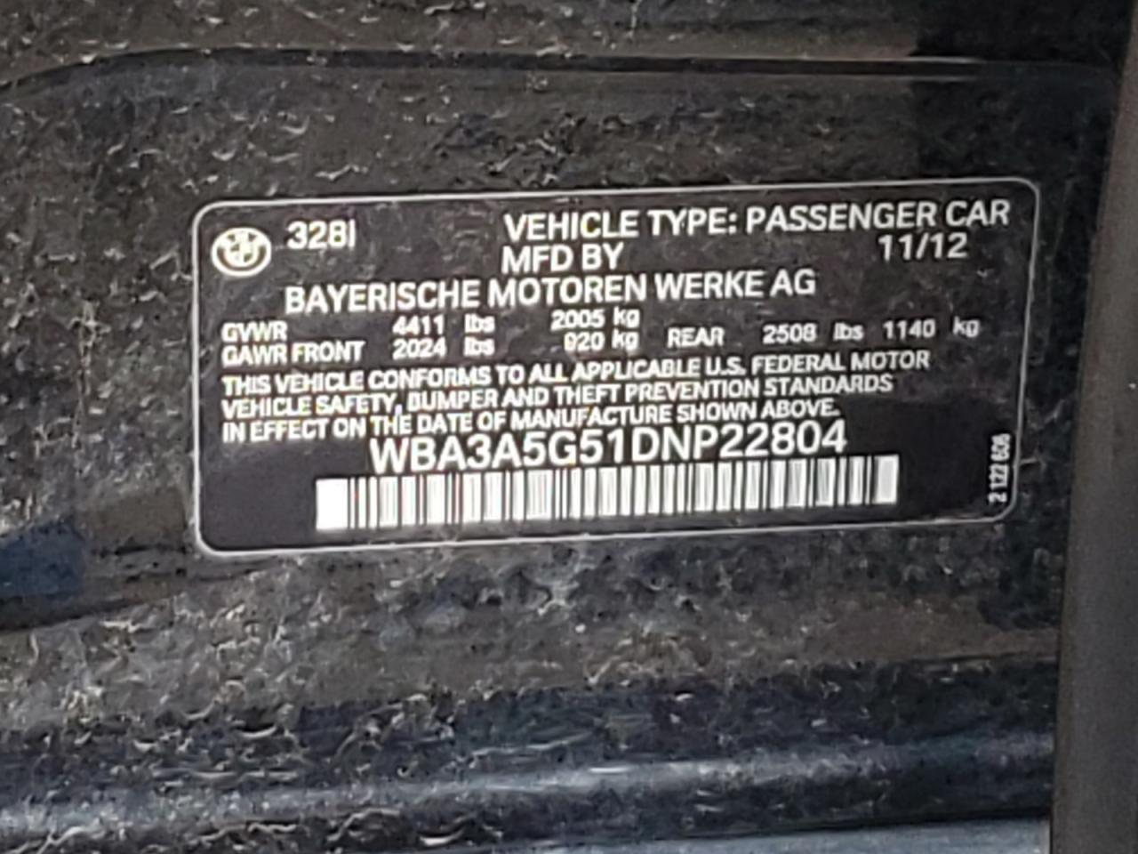 2013 BMW 328 I - zdjęcie 12