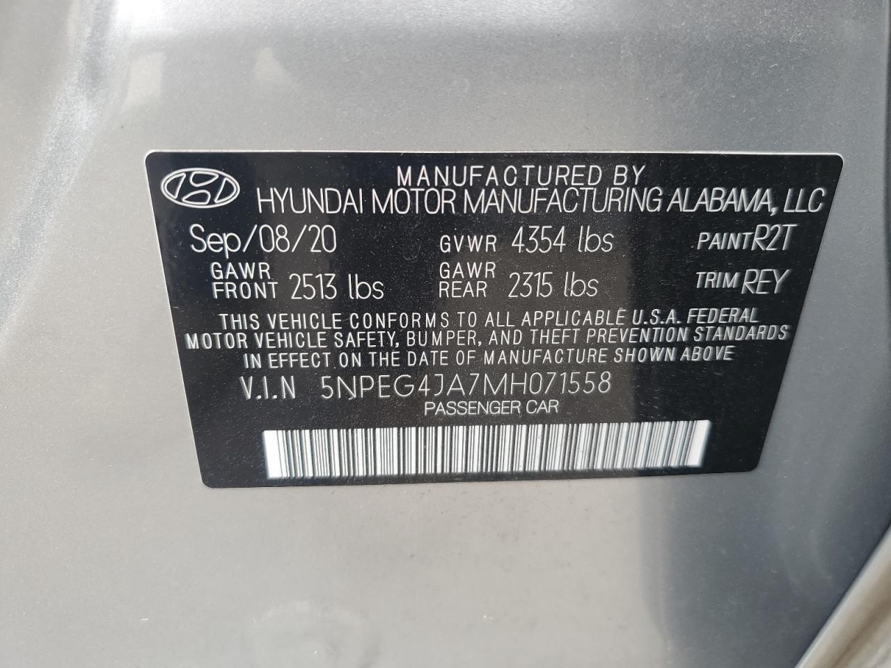 2021 Hyundai Sonata Se - zdjęcie 23