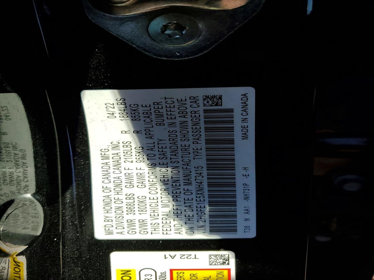 2022 Honda Civic Si - zdjęcie 12