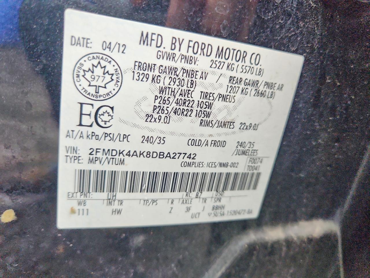 2013 Ford Edge Sport - zdjęcie 13