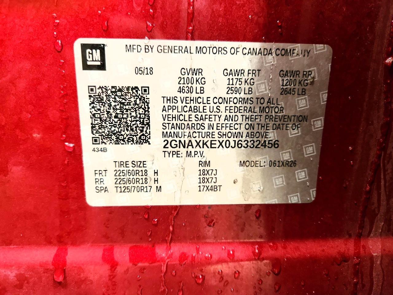 2018 Chevrolet Equinox Lt - zdjęcie 13